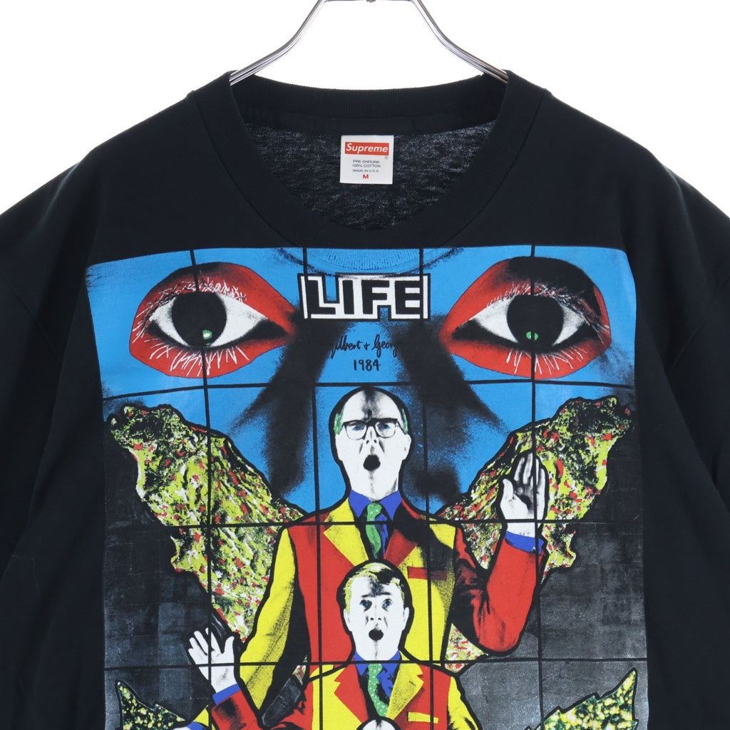 SUPREME(シュプリーム) 19SS Gilbert & George Death After Life S/S Tee ギルバート&ジョージ 半袖Tシャツ カットソー ブラック