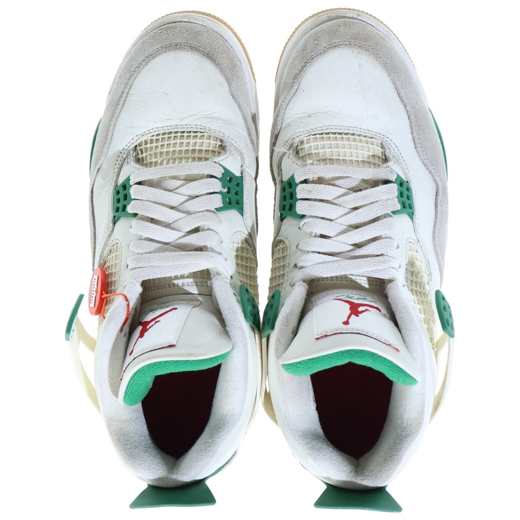 NIKE(ナイキ) AIR JORDAN 4 RETRO SP PINE GREEN エアジョーダン4 レトロ P パイングリーン ハイカットスニーカー ホワイト/グリーン US9.5/27.5cm DR5415-103