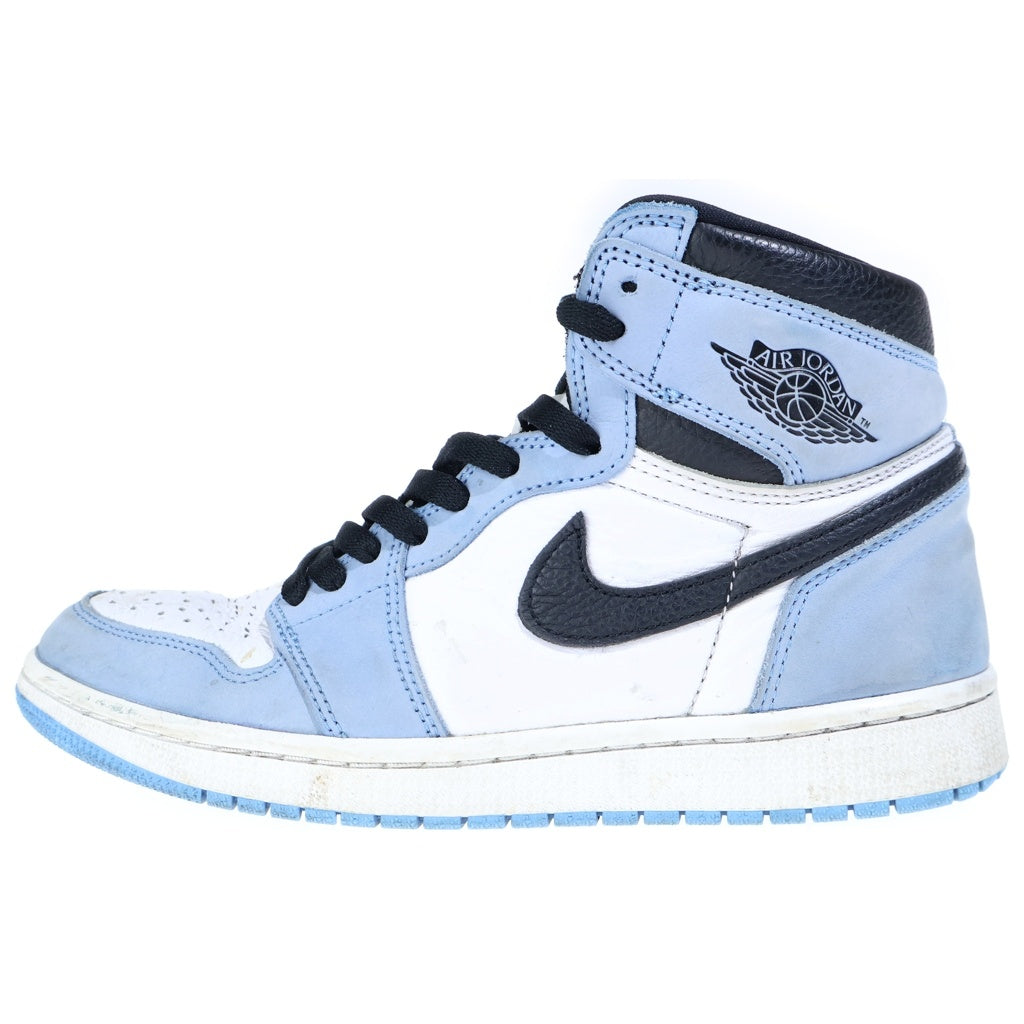 NIKE(ナイキ) AIR JORDAN 1 RETRO HIGH OG UNIVERCITY BLUE エアジョーダン1 ハイ ユニバーシティーブルー ハイカットスニーカー ブルー/ホワイト US8.5/26.5cm 555088-134