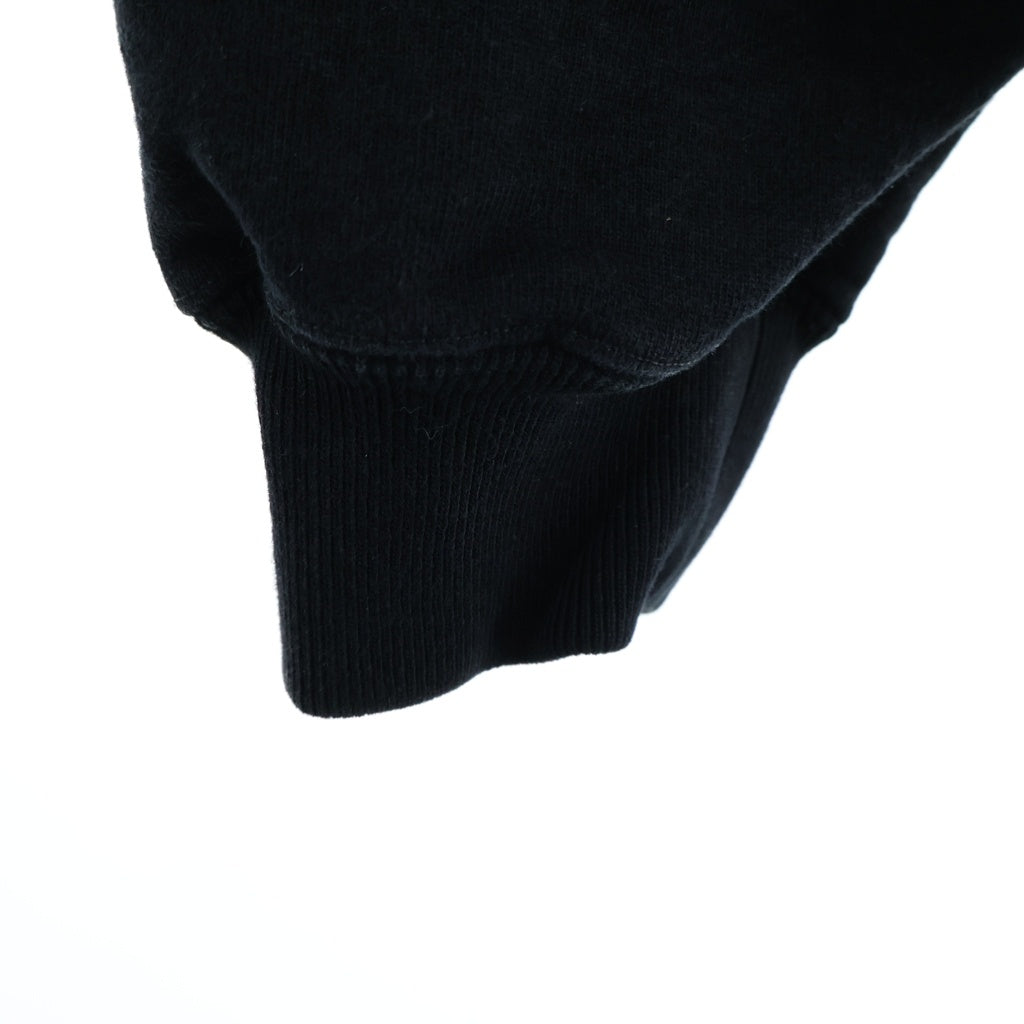 NEIGHBORHOOD(ネイバーフッド) 25AW CLASSIC SWEAT HALF ZIP HOODIE LS クラシックハーフジップフーディーロングスリーブ ロゴプリントハーフジッププルオーバーパーカー 252UWNH-CSM02 ブラック