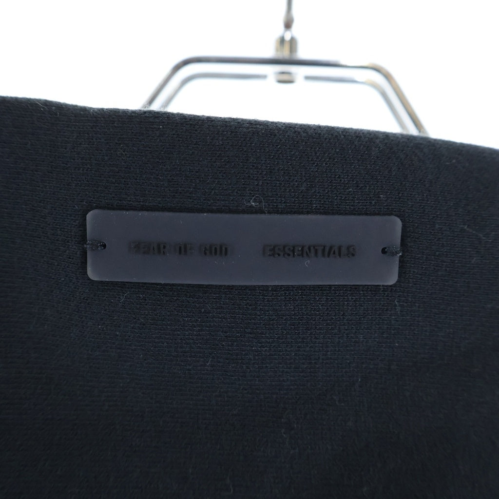 FEAR OF GOD ESSENTIALS(フィアオブゴッド エッセンシャルズ) CLASSIC FIT FLEECE ZIP UP HOODIE クラシックフィットフリースジップアップ ラバーロゴジップアップスウェットパーカー