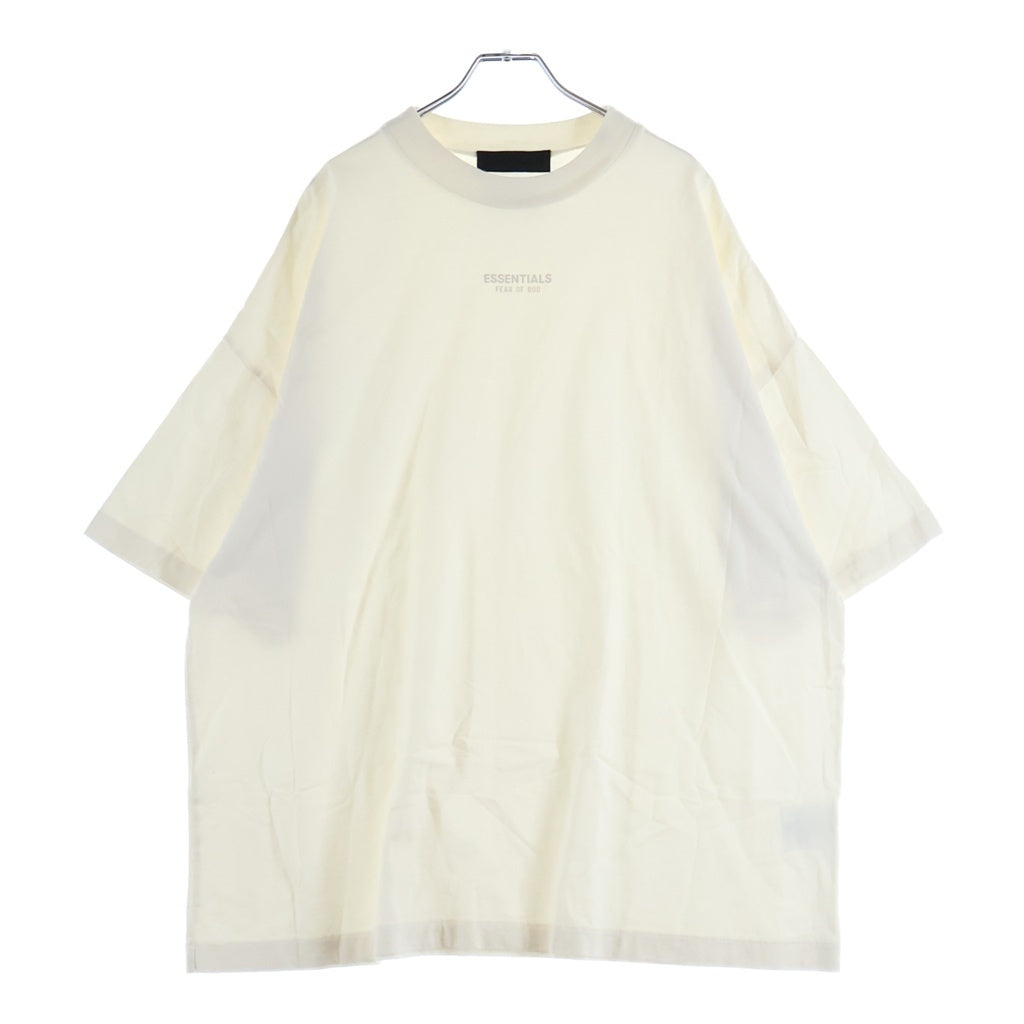 FEAR OF GOD ESSENTIALS(フィアオブゴッド エッセンシャルズ) RUBBER LOGO S/S TEE ラバーロゴショートスリーブTシャツ クルーネック半袖Tシャツ ホワイト