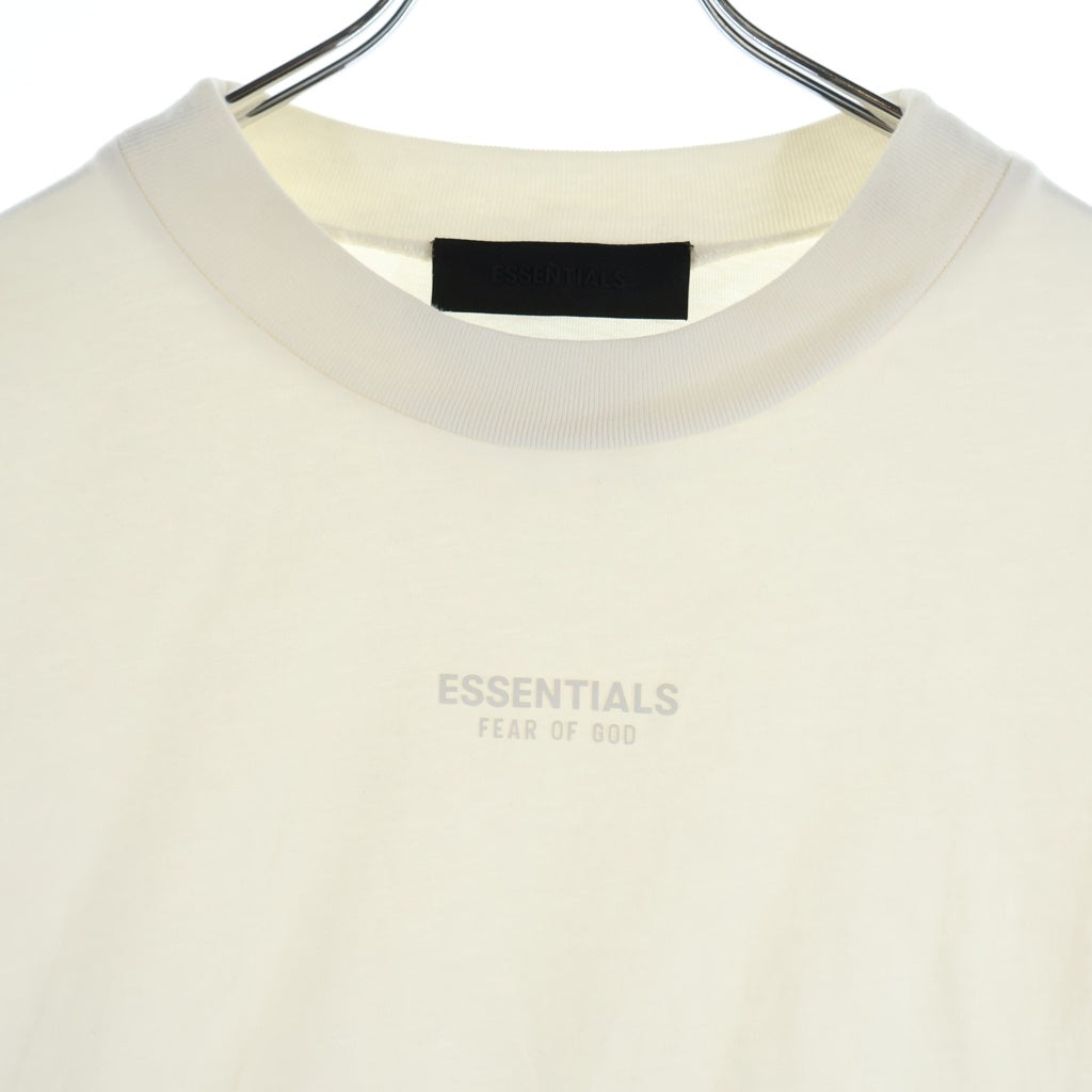 FEAR OF GOD ESSENTIALS(フィアオブゴッド エッセンシャルズ) RUBBER LOGO S/S TEE ラバーロゴショートスリーブTシャツ クルーネック半袖Tシャツ ホワイト