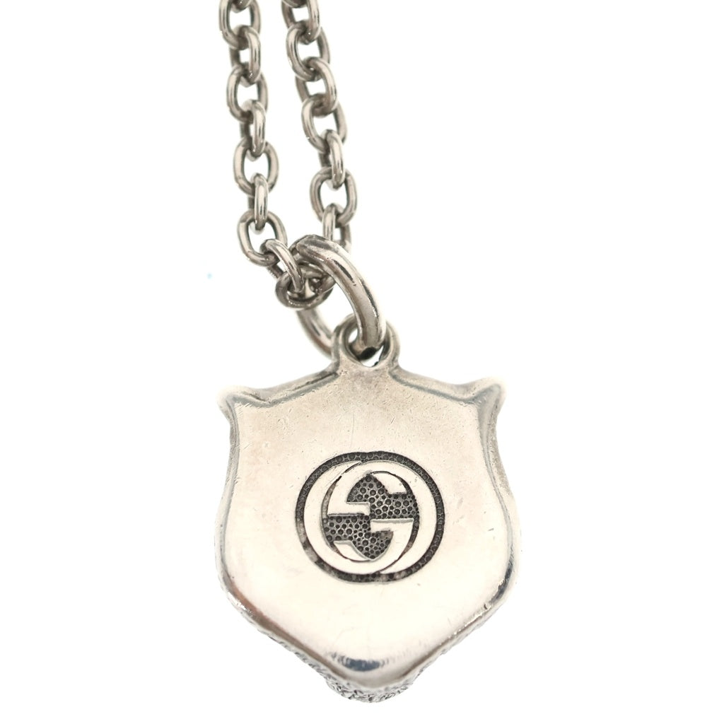 GUCCI(グッチ) Tiger Head Necklace タイガーヘッドネックレス Ag925 アニマルモチーフネックレス 433608 シルバー