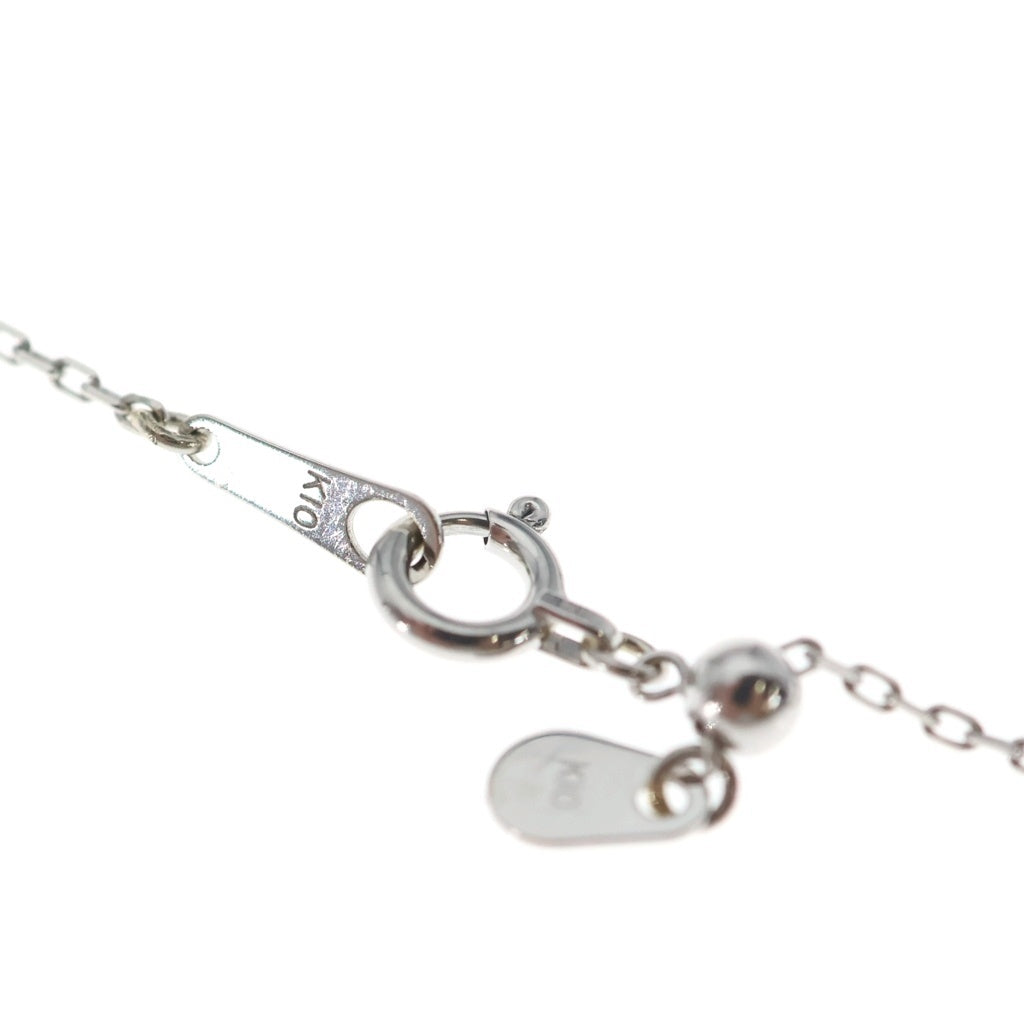 NO BRAND(ノーブランド) Ex'position エクスポジション Ruby Smiley Face Necklace ルビースマイリーフェイスネックレス K10 フェイスモチーフネックレス シルバー