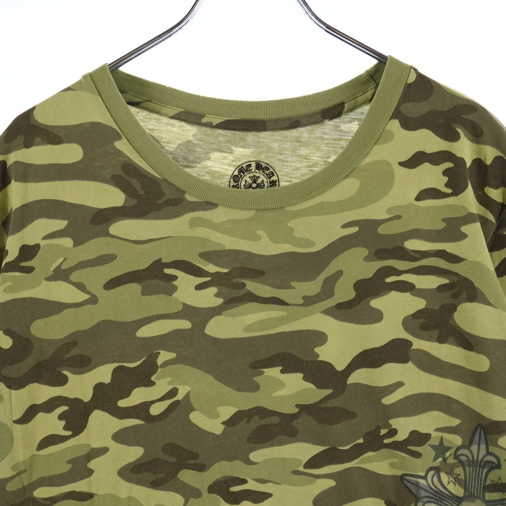CHROME HEARTS(クロムハーツ) OLD STR CAMO S/S スタープリントカモ柄クルーネック半袖Tシャツ カットソー カモ