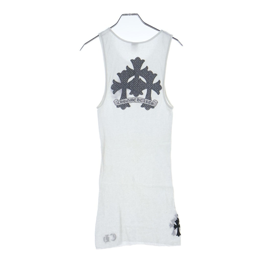 CHROME HEARTS(クロムハーツ) OLD 3 CRS TANK TOP オールドトリプルクロス タンクトップ ホワイト