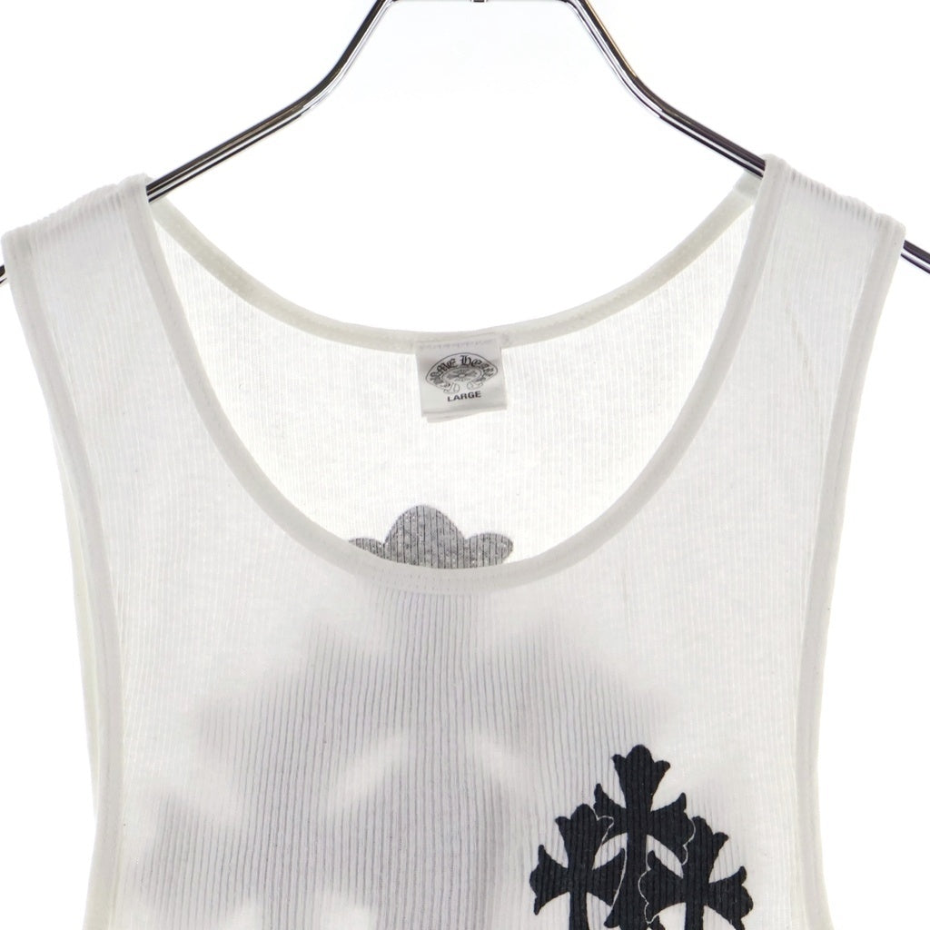 CHROME HEARTS(クロムハーツ) OLD 3 CRS TANK TOP オールドトリプルクロス タンクトップ ホワイト
