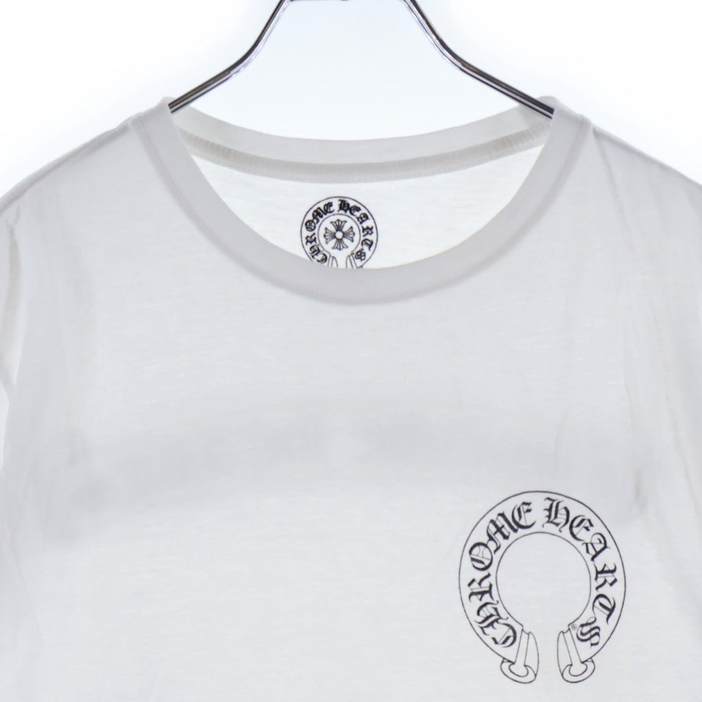 CHROME HEARTS(クロムハーツ) CH S/S バックスクロールラベルプリント 半袖Tシャツカットソー ホワイト