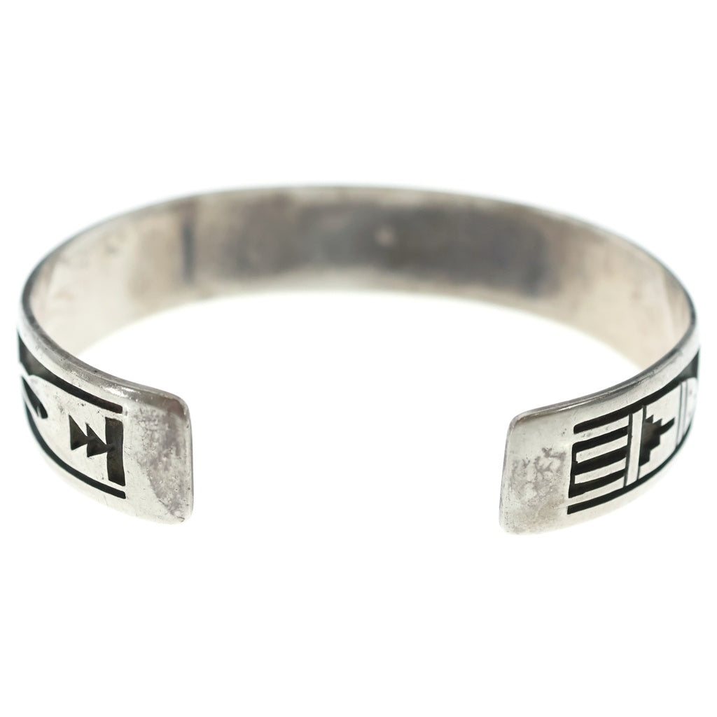 INDIAN JEWELRY(インディアンジュエリー) Hopi Sun face Bracelet ホピ族 サンフェイスブレスレット SV925 バングル シルバー