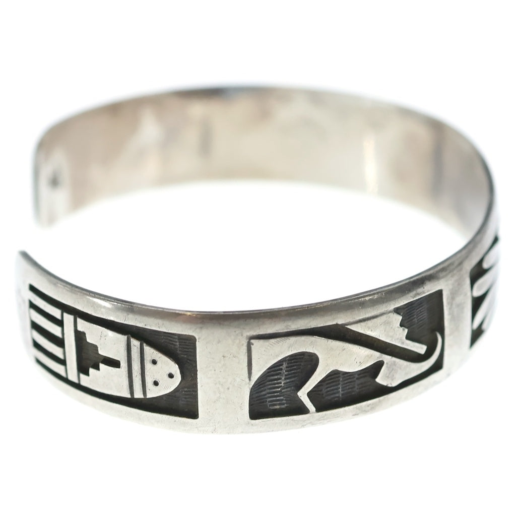 INDIAN JEWELRY(インディアンジュエリー) Hopi Sun face Bracelet ホピ族 サンフェイスブレスレット SV925 バングル シルバー