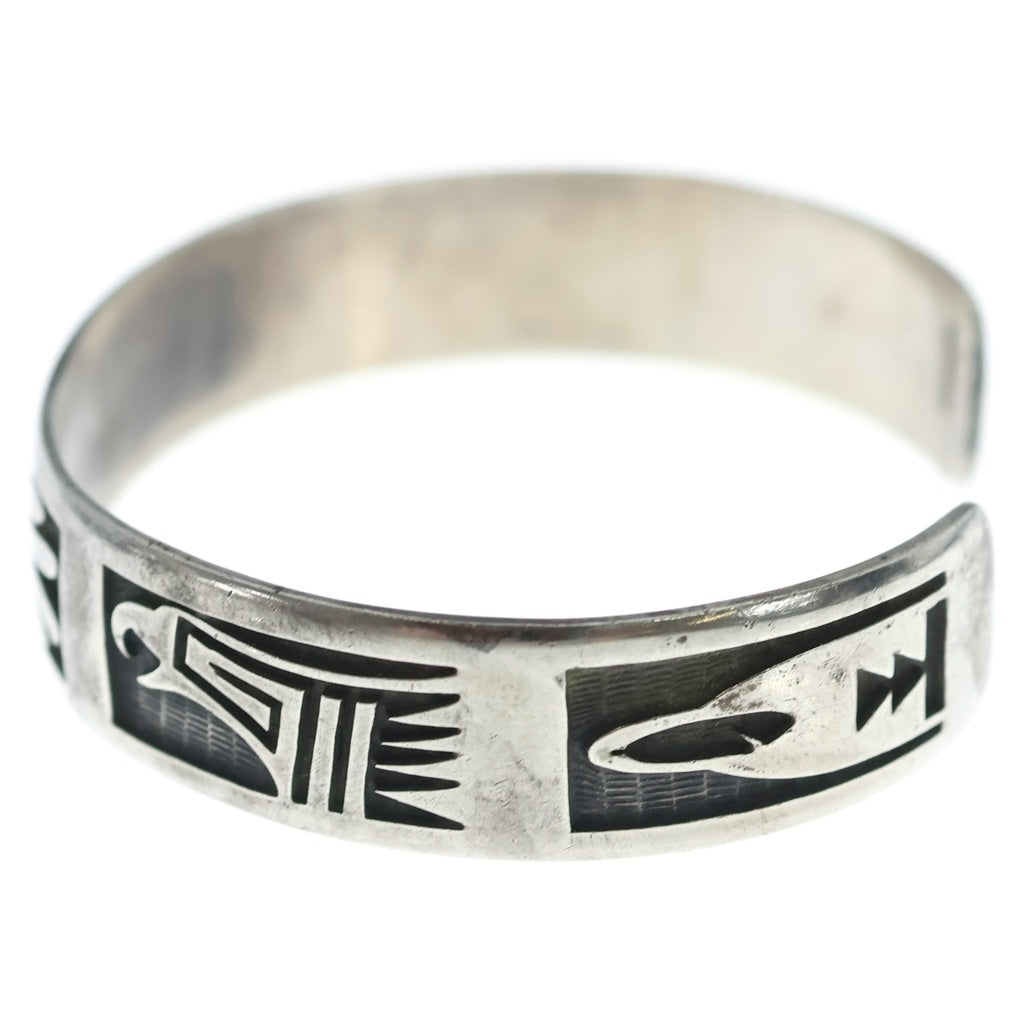 INDIAN JEWELRY(インディアンジュエリー) Hopi Sun face Bracelet ホピ族 サンフェイスブレスレット SV925 バングル シルバー