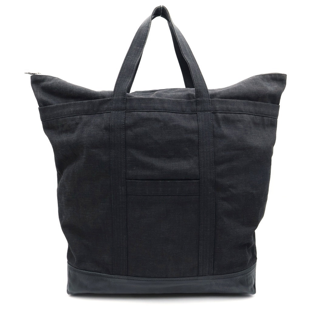 CHROME HEARTS(クロムハーツ) ×UNITED ARROWS 25th Anniversary Tote Bag ×ユナイテッドアローズ 25周年記念 クロスパッチ付きダガージップトートバッグ ブラック