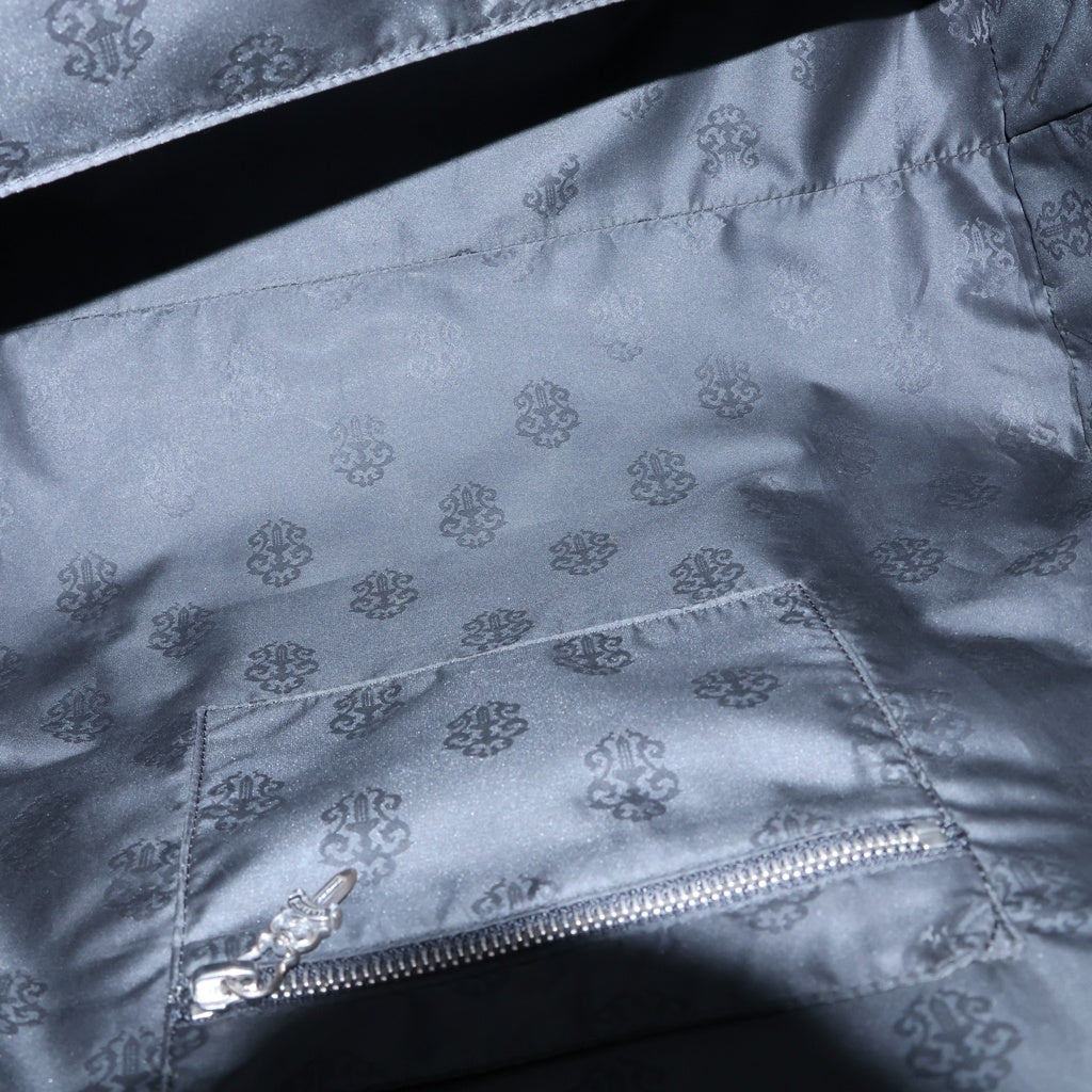 CHROME HEARTS(クロムハーツ) ×UNITED ARROWS 25th Anniversary Tote Bag ×ユナイテッドアローズ 25周年記念 クロスパッチ付きダガージップトートバッグ ブラック