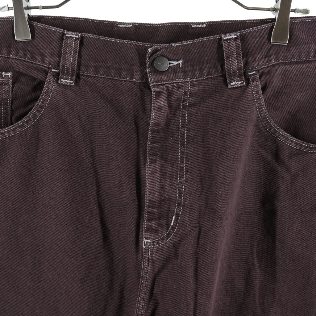 Carhartt WIP(カーハート ダブリューアイピー) Brandon Pants ブランドンパンツ コットンツイル5ポケットルーズストレートパンツ IO34809 ブラウン