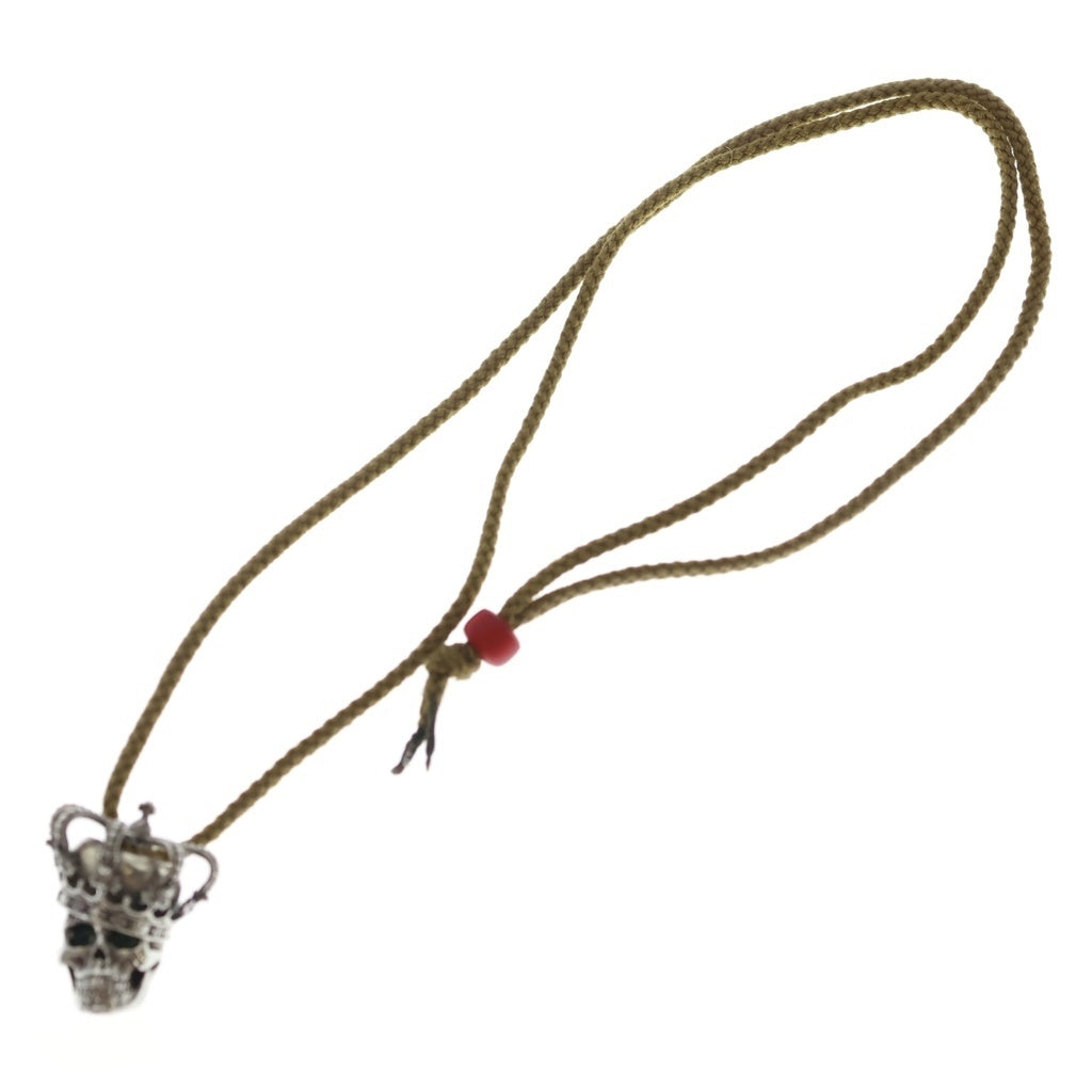 Justin Davis(ジャスティンデイヴィス) ESSENTIAL SKULL PENDANT エッセンシャル スカル ペンダントトップ シルバー/グリーン