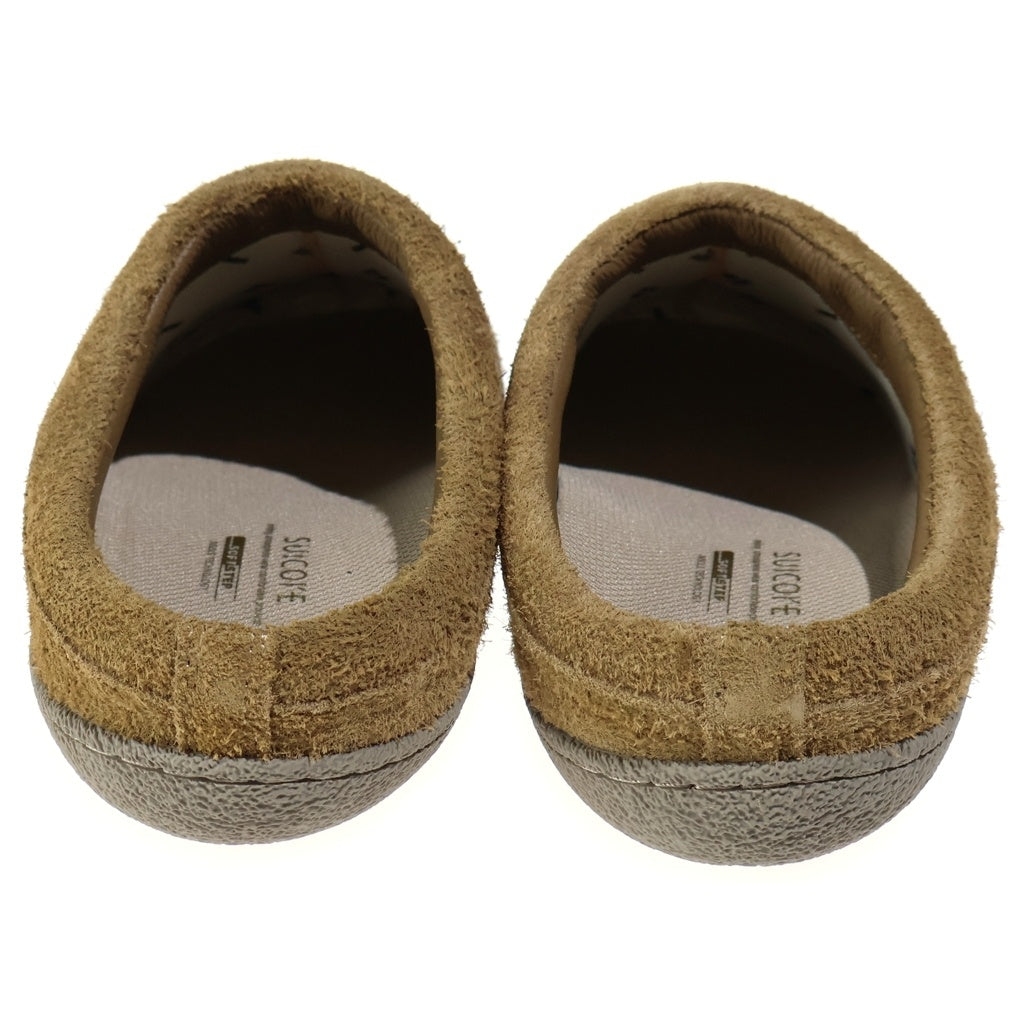 SUICOKE(スイコック) POWN SLIDES スエード スライドシューズ サンダル ブラウン