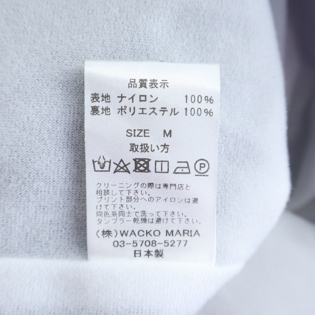 WACKO MARIA(ワコマリア) COACH JACKET (TYPE-1) ロゴプリント ナイロン コーチジャケット ブラック