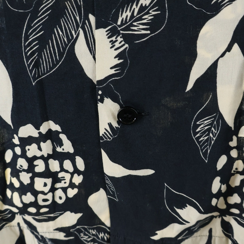SAINT LAURENT PARIS(サンローランパリ) 17SS By Anthony Vaccarello Aloha S/S Shirts アンソニーバカレロ期 ハイビスカス パイナップル半袖シャツ 415167 Y316P 1068 ブラック