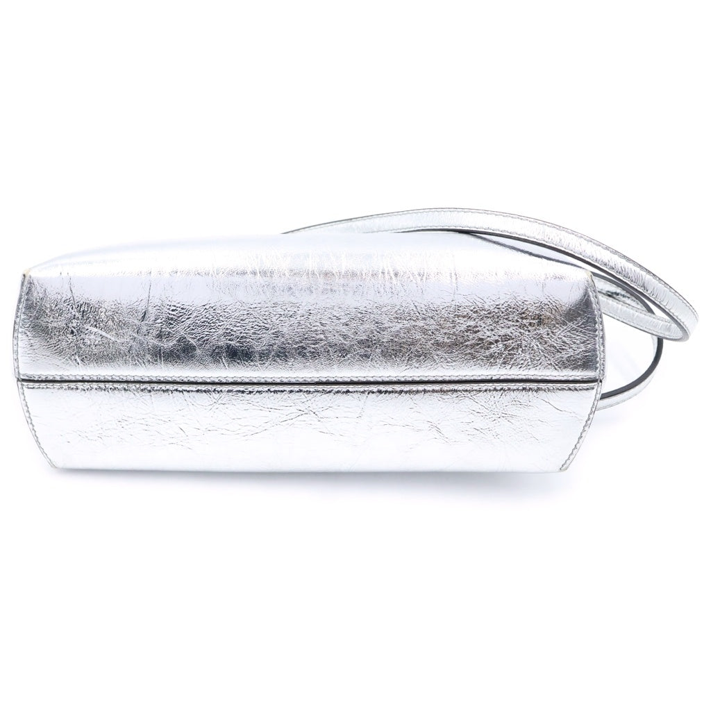 FENDI(フェンディ) First Small ファーストスモール レザー2Way クラッチショルダーバッグ 8BP129 シルバー レディース