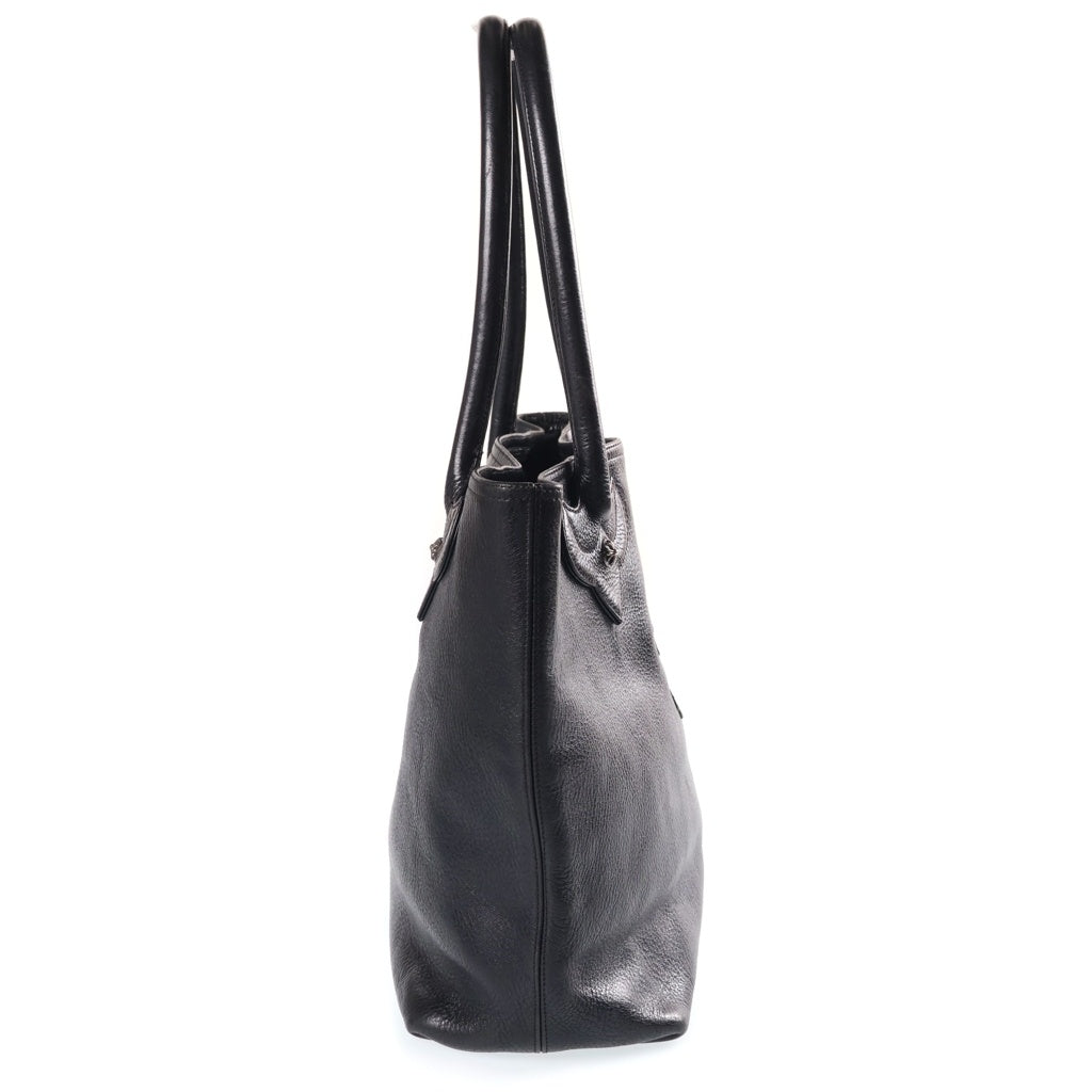 CHROME HEARTS(クロムハーツ) FS TOTE CRS BALL STUDS FSトート クロスボールスタッズ クロスパッチ付きレザートート ブラック