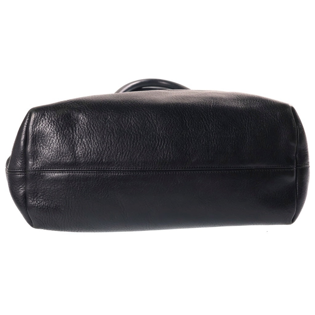 CHROME HEARTS(クロムハーツ) FS TOTE CRS BALL STUDS FSトート クロスボールスタッズ クロスパッチ付きレザートート ブラック
