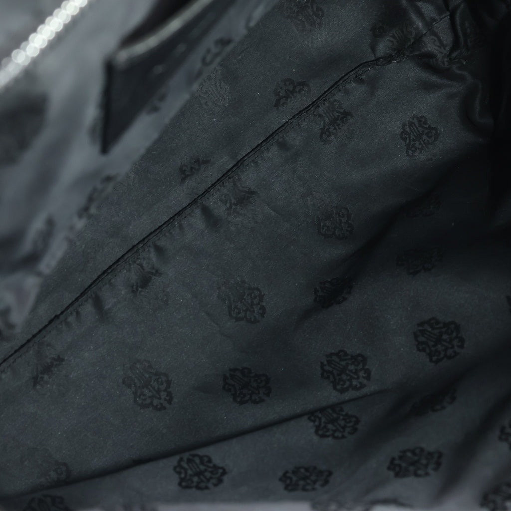 CHROME HEARTS(クロムハーツ) FS TOTE CRS BALL STUDS FSトート クロスボールスタッズ クロスパッチ付きレザートート ブラック