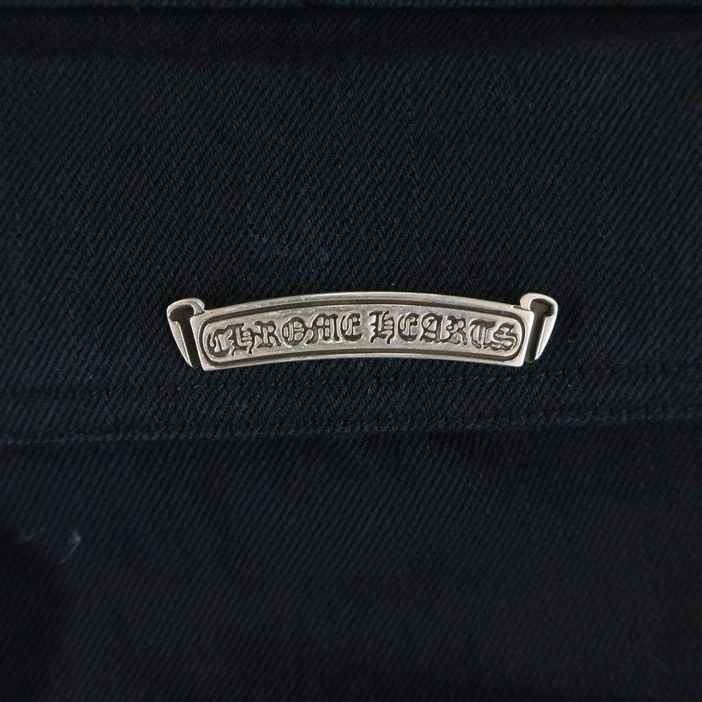 CHROME HEARTS(クロムハーツ) STREET SWEEPER ストリートスイーパー クロスボタン デニムパンツ ブラック