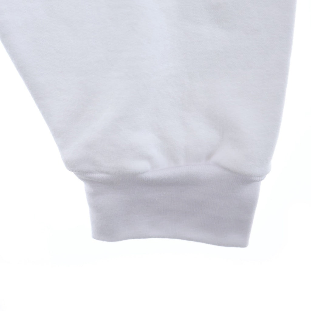 CHROME HEARTS(クロムハーツ) VERTICAL LOGO HOODIE バーティカルロゴ アームロゴプリント スウェット プルオーバーパーカー ホワイト