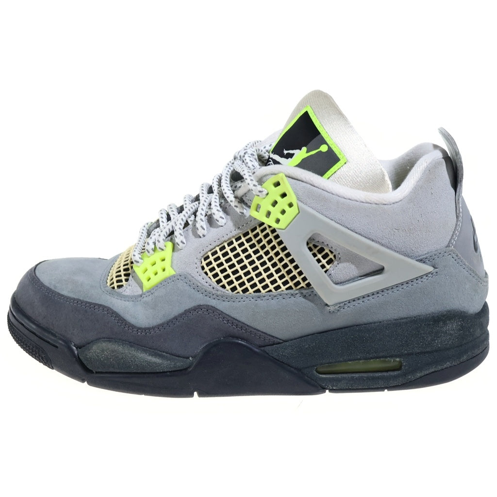NIKE(ナイキ) AIR JORDAN 4 RETRO LE NEON エアジョーダン4 レトロ ネオン ハイカットスニーカー グレー/イエロー US10/28cm CT5342-007