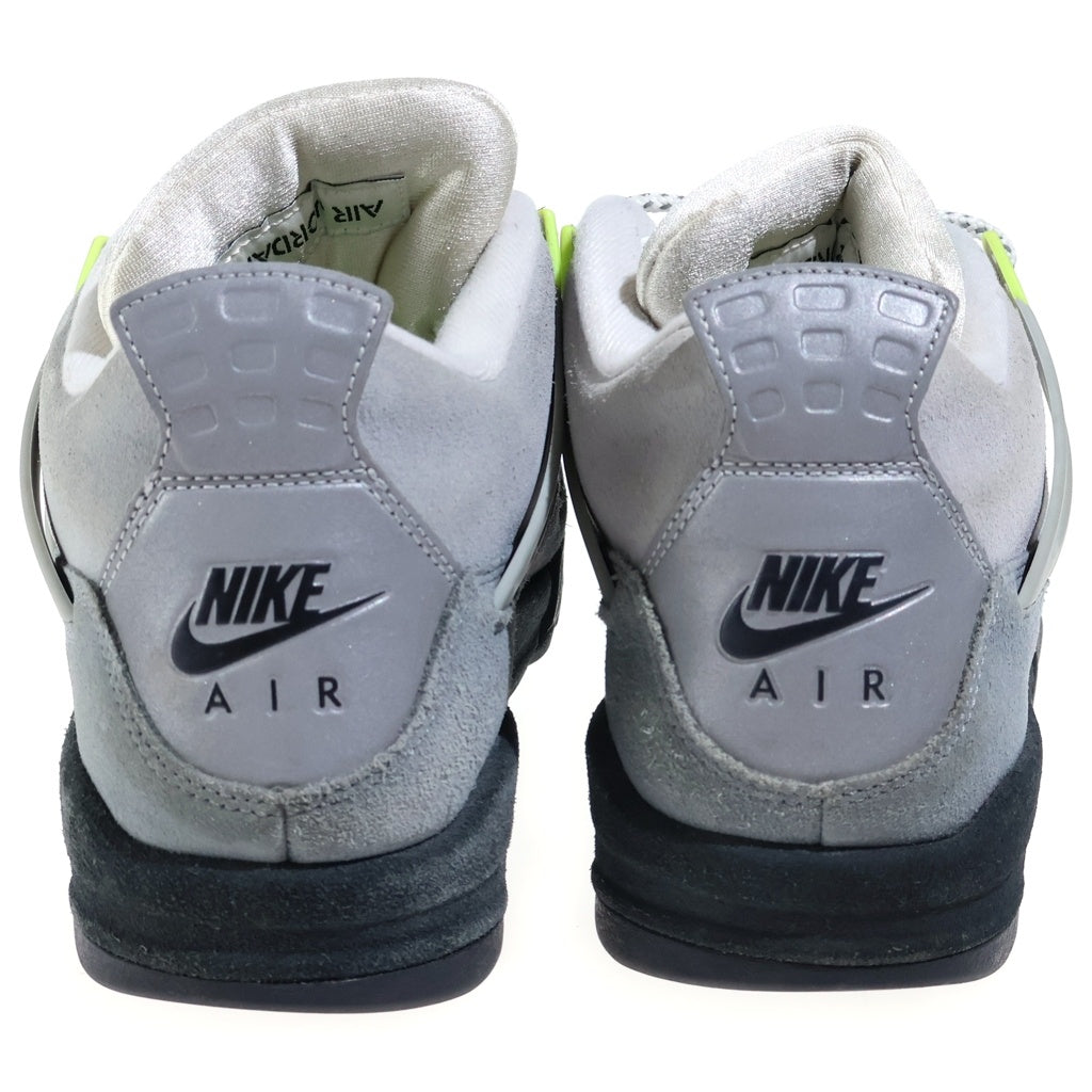NIKE(ナイキ) AIR JORDAN 4 RETRO LE NEON エアジョーダン4 レトロ ネオン ハイカットスニーカー グレー/イエロー US10/28cm CT5342-007