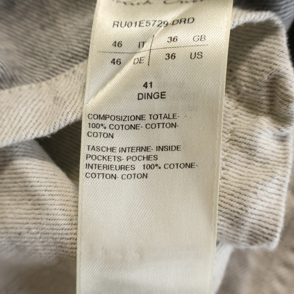 Rick Owens(リックオウエンス) 25SS Flap Pocket Shirt Jacket フラップ ポケット スナップボタン シャツ ジャケット ライトグレー RU01E5729-DRD