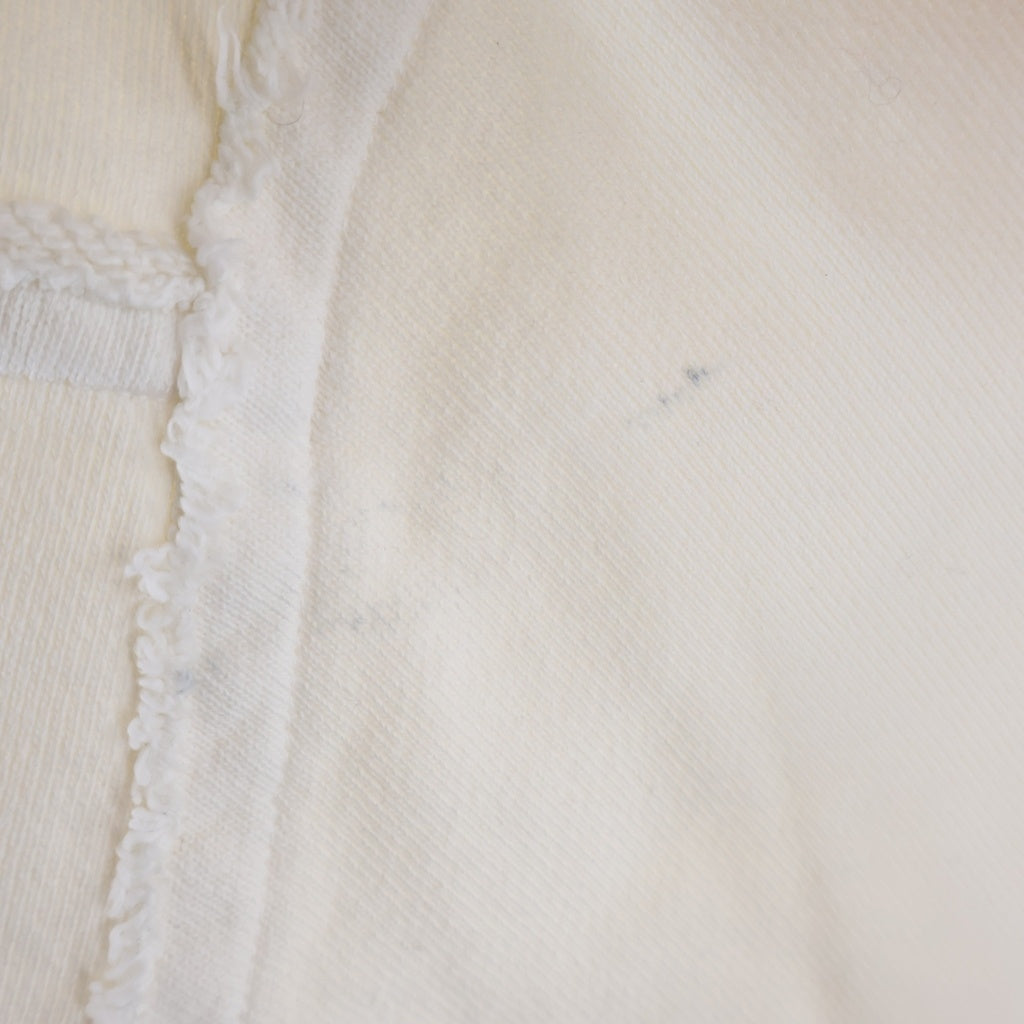 Maison Margiela(メゾンマルジェラ) MMロゴ ダメージ加工 クルーネック セーター スウェット ホワイト S50GU0143 S25405