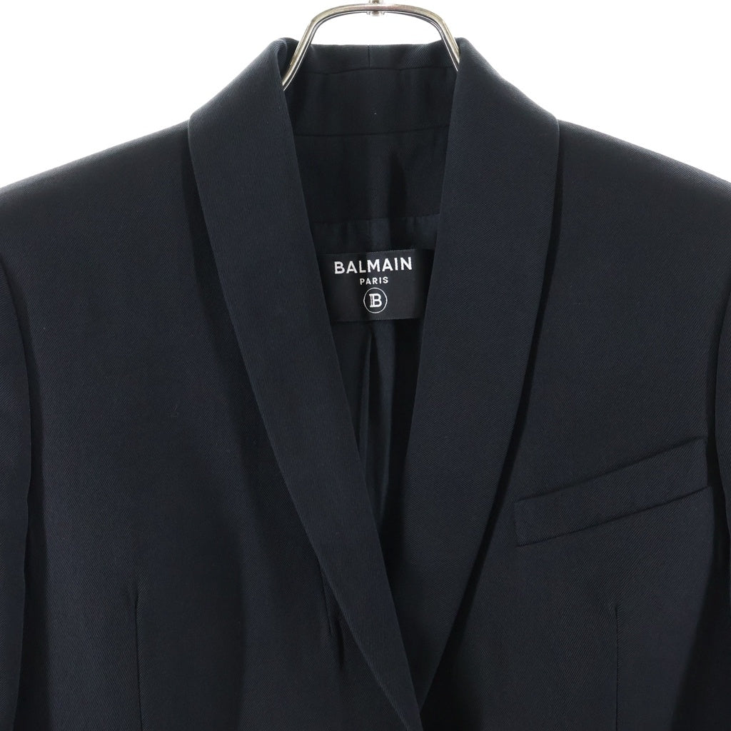 BALMAIN(バルマン) Wool 1B Jacket ウール1ボタンジャケット シングルテーラードジャケット レディース ブラック 7474W067