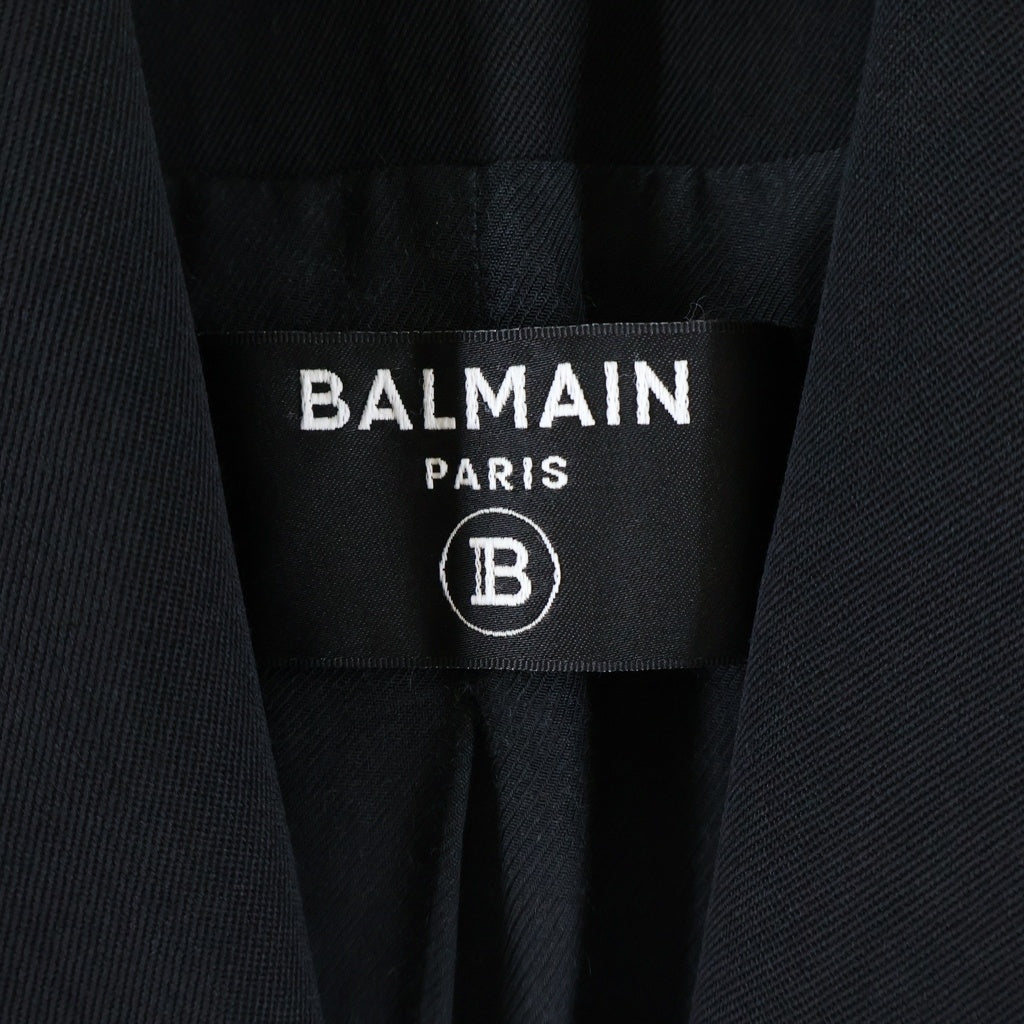 BALMAIN(バルマン) Wool 1B Jacket ウール1ボタンジャケット シングルテーラードジャケット レディース ブラック 7474W067