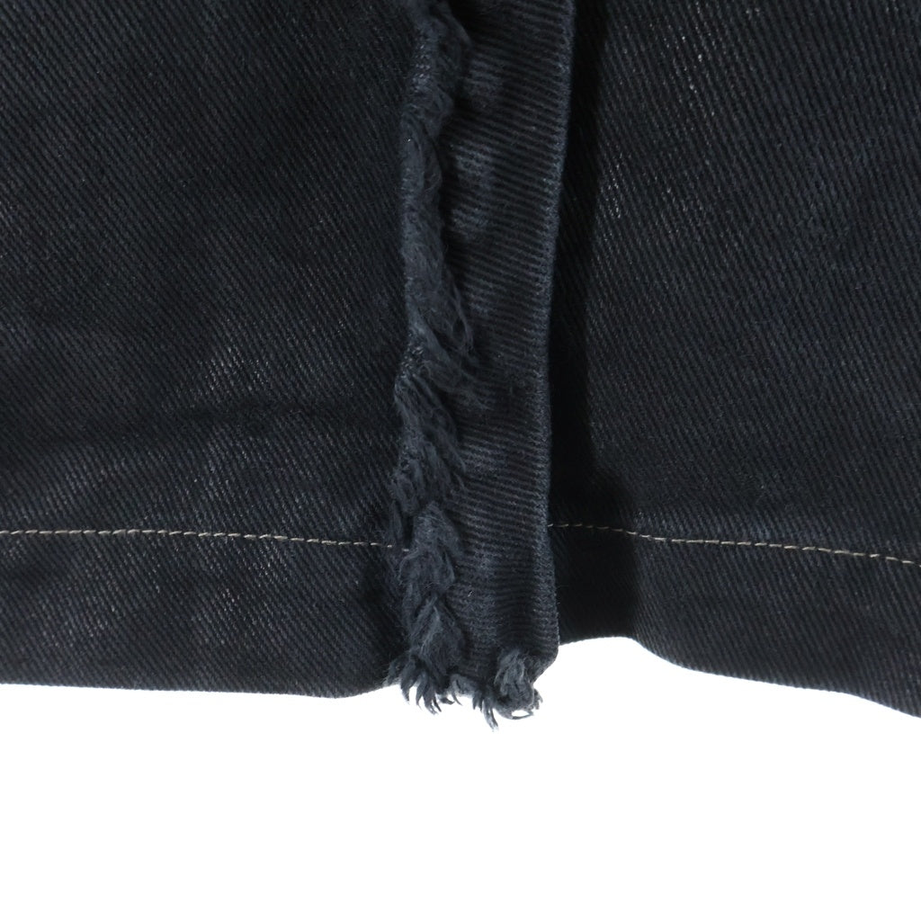 DRKSHDW(ダークシャドウ) 25SS IMBALANCED DOUBLE CARGO JUMBO BELAS インバランスドダブルカーゴジャンボベラ コーティングドッキングワイドカーゴパンツ ブラック DU01E3375-DCF