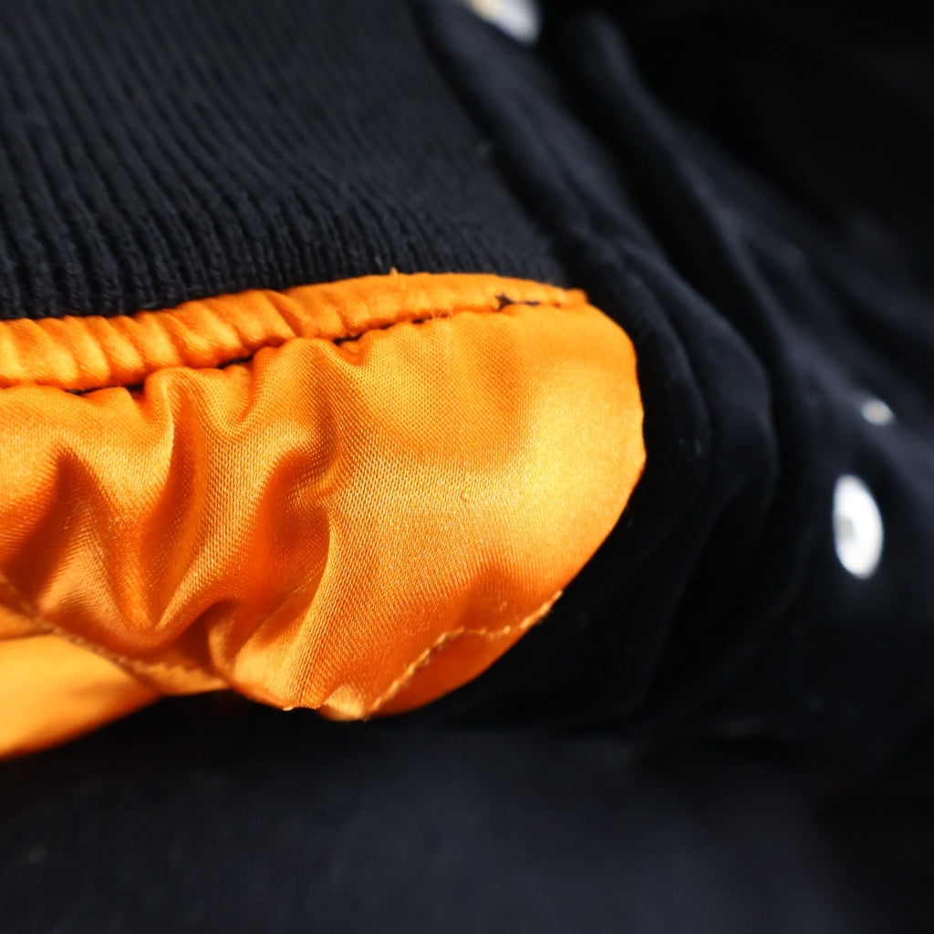 ALEXANDER WANG(アレキサンダーワン) Cropped MA-1 Jacket クロップドMA-1ジャケット ベロアショートボンバージャケット レディース ブラック 05T-01184313