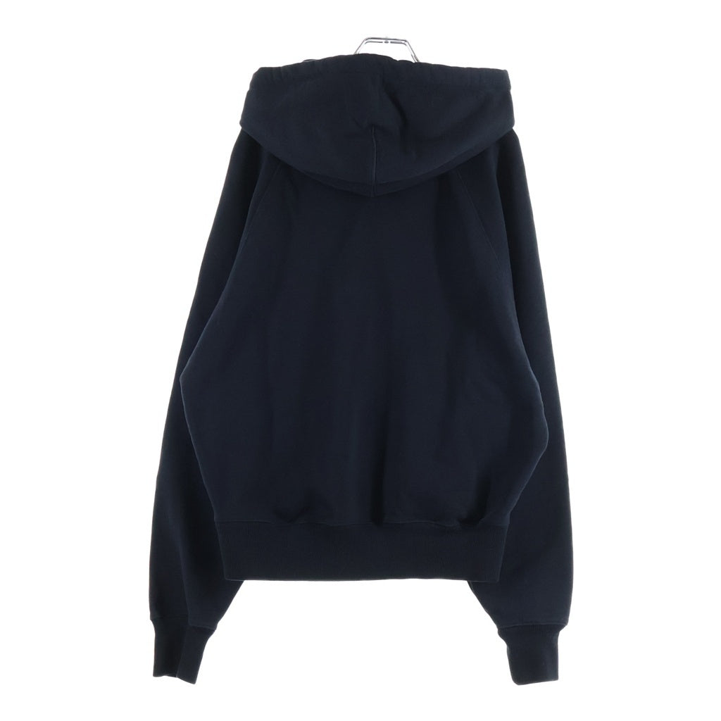 ami paris(アミパリス) Ami De Coeur Hoodie アミドゥクールフーディー ロゴ刺繍スウェットパーカー ブラック USW204.747