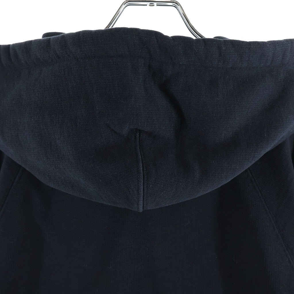 ami paris(アミパリス) Ami De Coeur Hoodie アミドゥクールフーディー ロゴ刺繍スウェットパーカー ブラック USW204.747