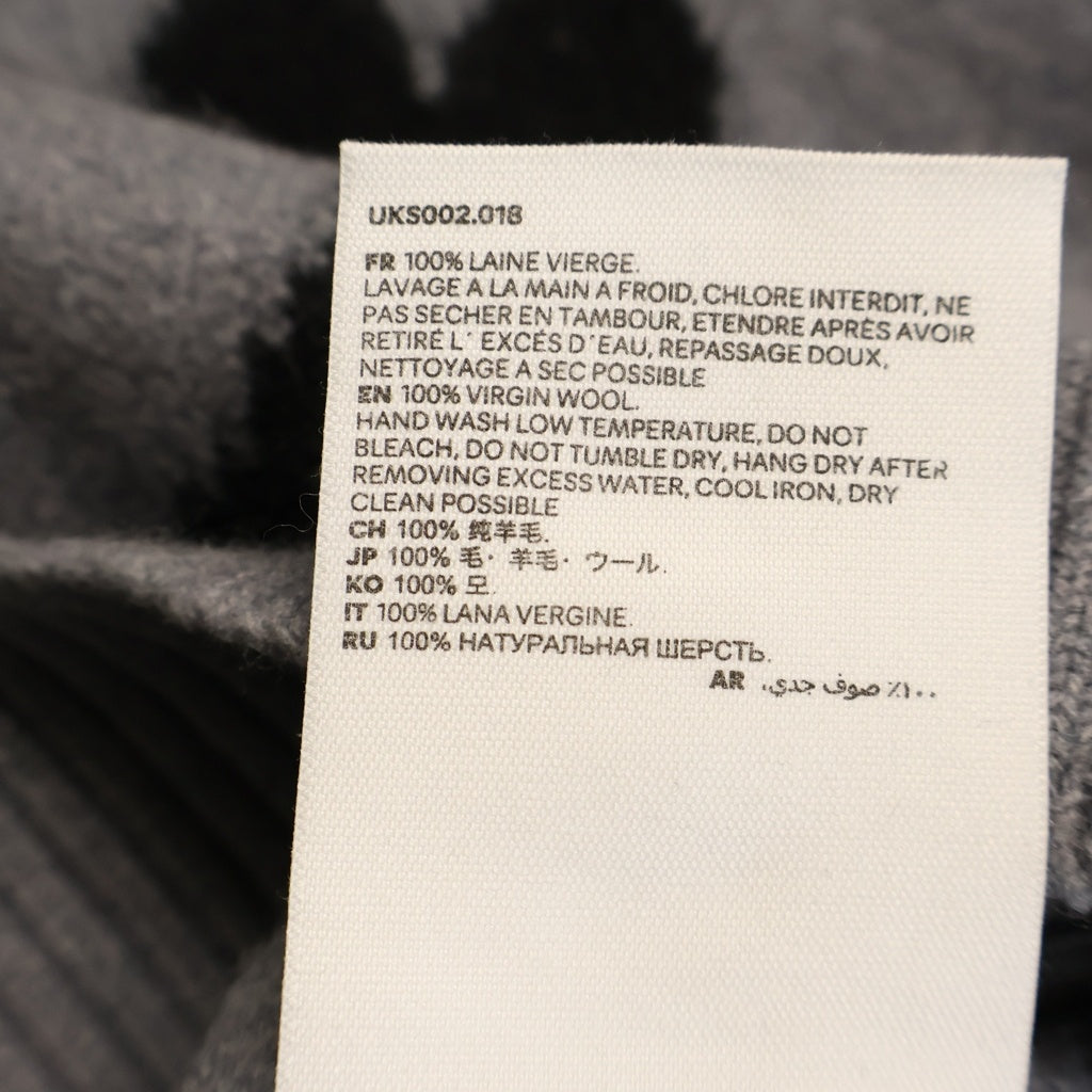 ami paris(アミパリス) ADC Crewneck Knit Sweater ADCクルーネックニットセーター ロゴ刺繍クルーネックニットセーター グレー UKS002.018