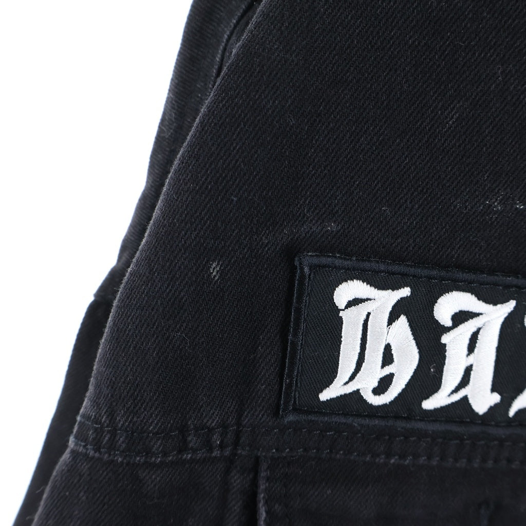 MISBHV(ミスビヘイブ) Hard Core Patch Denim Jacket ハードコアパッチデニムジャケット ダメージ加工オーバーサイズデニムジャケット ブラック 912391