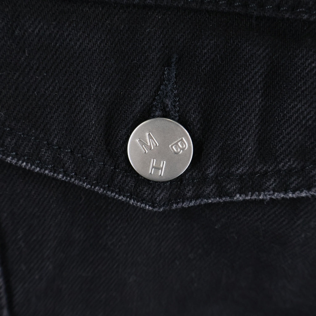 MISBHV(ミスビヘイブ) Hard Core Patch Denim Jacket ハードコアパッチデニムジャケット ダメージ加工オーバーサイズデニムジャケット ブラック 912391
