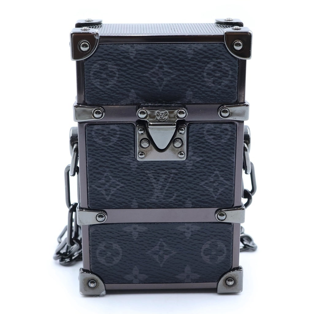 LOUIS VUITTON(ルイヴィトン) モノグラム・エクリプス ノワール チェーンミニトランクボックス ショルダー DI1220 M80222