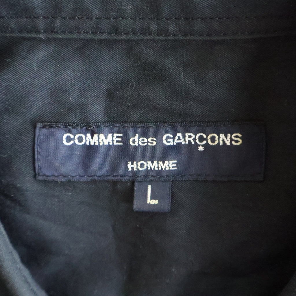 COMME des GARCONS HOMME(コムデギャルソンオム) 切り替えデザイン 長袖シャツ ブラック/ネイビー HM-BO13