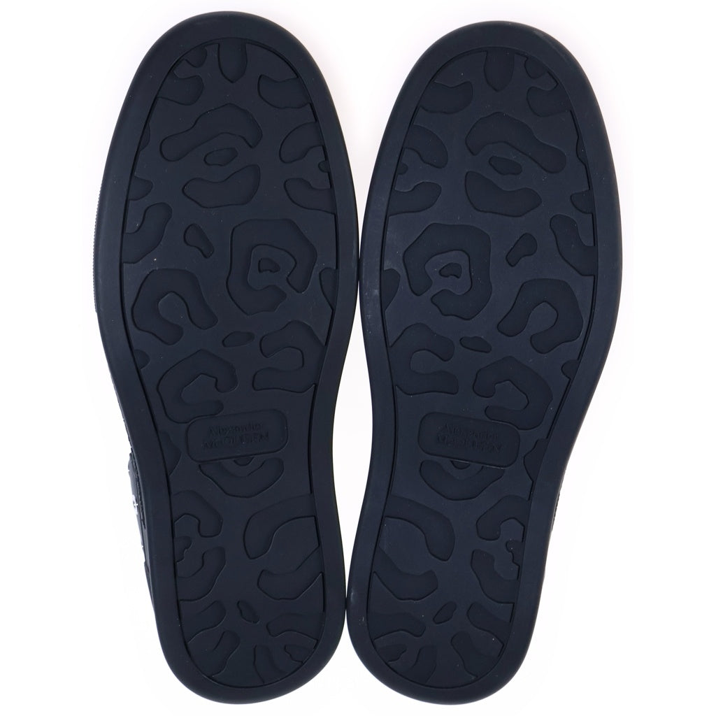 Alexander McQueen(アレキサンダーマックイーン) Deck Plimsoll デッキプリムソール メタルアイレットレザーローカットスニーカー ブラック 729539WIATD1081