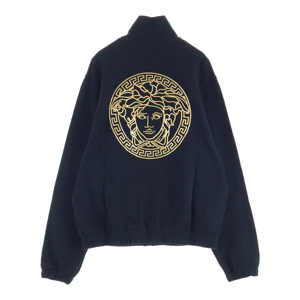 VERSACE(ヴェルサーチ) 23SS Medusa Cotton High-Neck Zip-Up Jacket メデューサコットンハイネックジップアップジャケット ロゴプリントジップアップトラックジャケット 1014422 1A10247