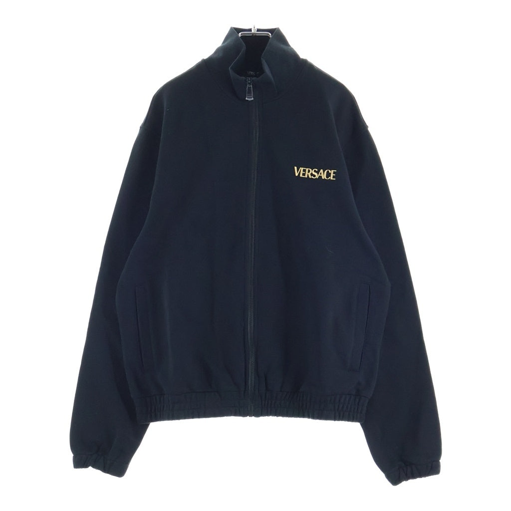 VERSACE(ヴェルサーチ) 23SS Medusa Cotton High-Neck Zip-Up Jacket メデューサコットンハイネックジップアップジャケット ロゴプリントジップアップトラックジャケット 1014422 1A10247