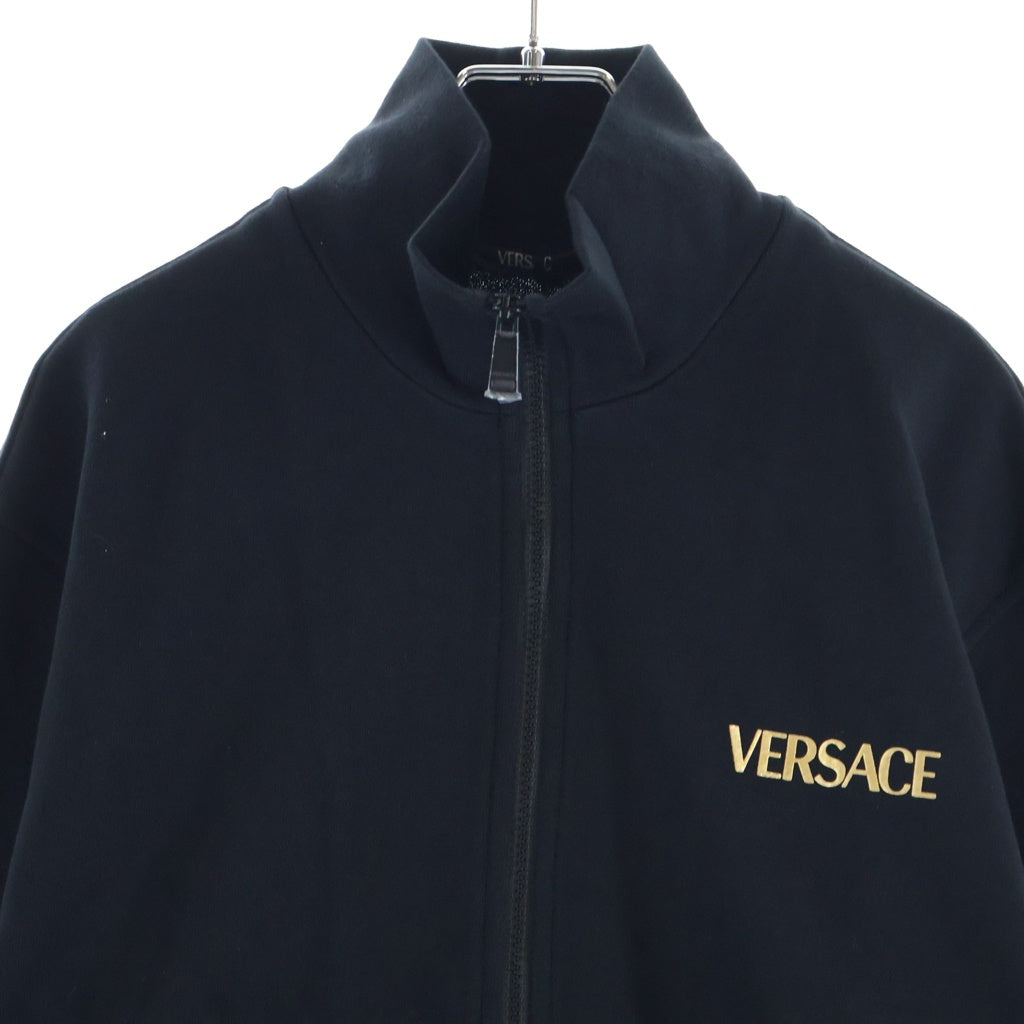 VERSACE(ヴェルサーチ) 23SS Medusa Cotton High-Neck Zip-Up Jacket メデューサコットンハイネックジップアップジャケット ロゴプリントジップアップトラックジャケット 1014422 1A10247