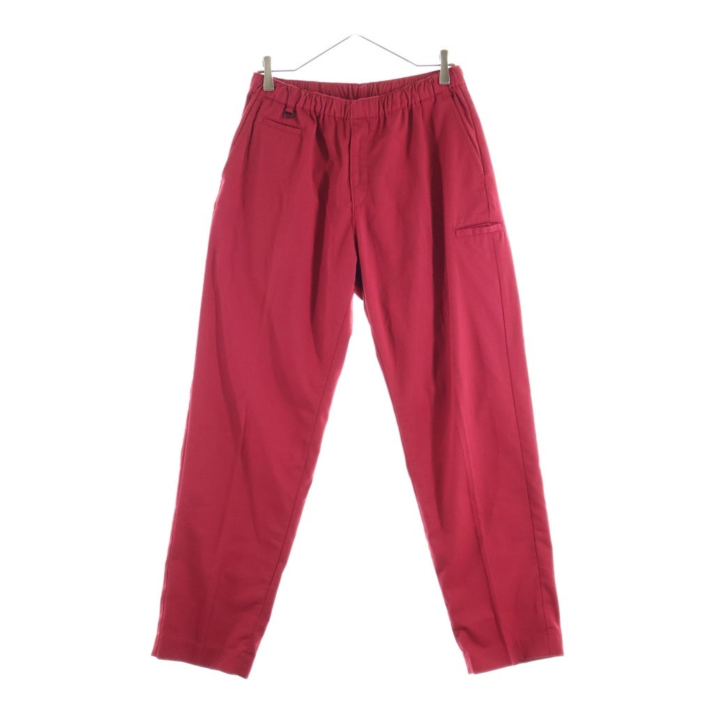 UNDERCOVER(アンダーカバー) 23SS T/C Twill Easy Pants コットンツイルイージーパンツ ドローストリングテーパードパンツ レッド UC1C4509-3