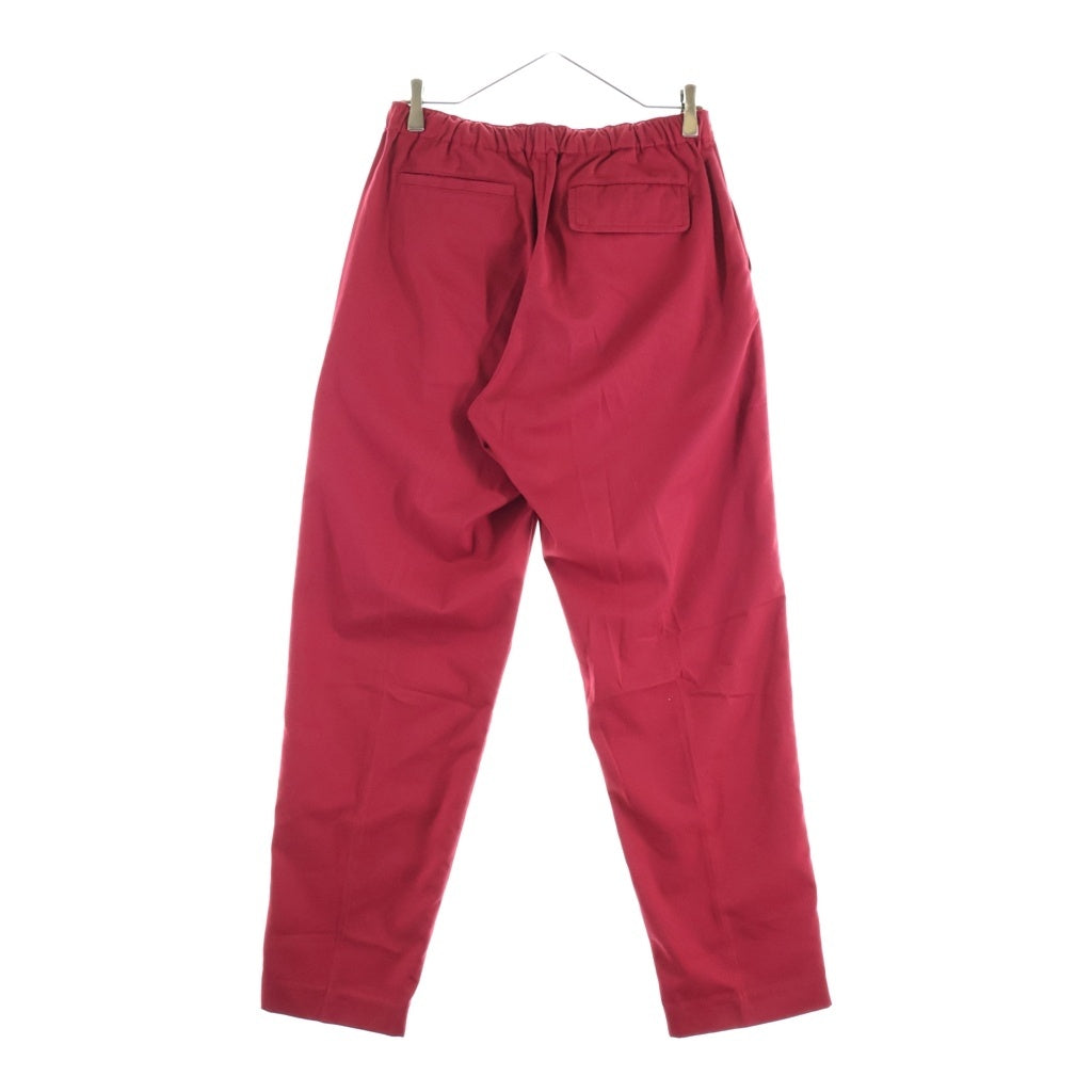 UNDERCOVER(アンダーカバー) 23SS T/C Twill Easy Pants コットンツイルイージーパンツ ドローストリングテーパードパンツ レッド UC1C4509-3